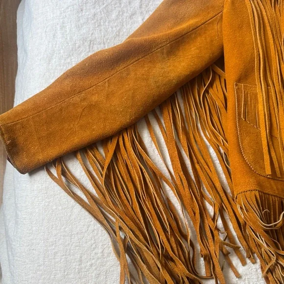 Vintage Suede Fringe Jacket - festival - Picture 3 of 13